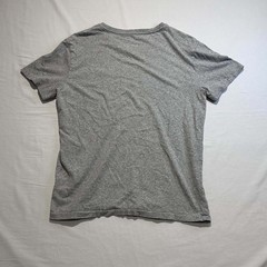 Polo Ralph Lauren T Shirt Mens Medium Grey V Neck Pony Logo Short Sleeve