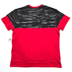 Ecko Unltd Men’s T-Shirt True Red Black Camo Design Graphic V-Neck EO31K806