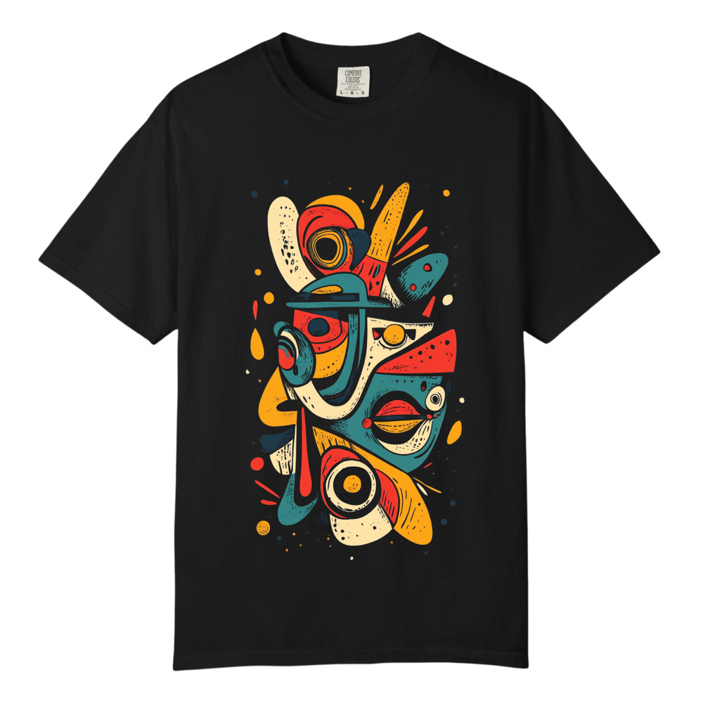 Liquid Abstract Vibrant Graphic TShirts, Comfort Colors, Unisex Streetwear Tee