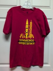 Rocket. Mens. T S hirt Size M Red Yellow Rose Hill. Kansas