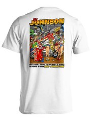 Big Johnson Sprint Car Engines Graphic T-Shirt, Funny Racing Vintage Tee, Retro