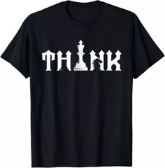 Think Retro Vintage Chess Pieces Player Gift Chess Lover Gift Tees S-3XL