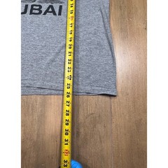 Four Square Dubai Skyline Graphic T-Shirt Gray XL Burj Khalifa Souvenir Tee