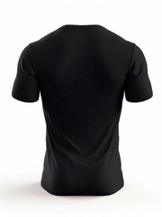 1pc Men’S Casual French Quote T-Shirt Summer Top Geometric Pattern Round Neck ♮