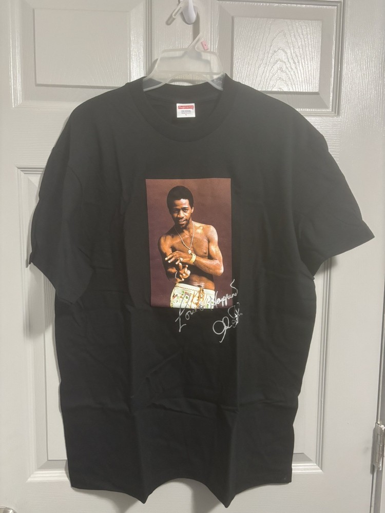 Supreme AL Green Tee Black Large DS SS22 Brand New