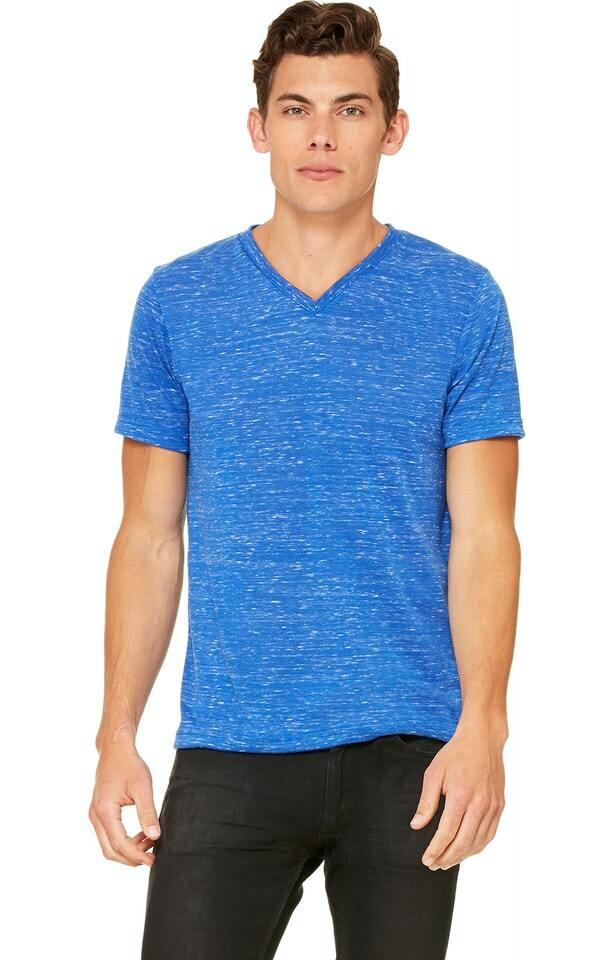 Bella Canvas 3005 Unisex Poly-Cotton Short-Sleeve TShirt True Royal Marble Small