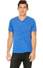 Bella Canvas 3005 Unisex Poly-Cotton Short-Sleeve TShirt True Royal Marble Small