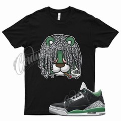 Black DREAD T Shirt for Air J1 3 Pine Green Cement Grey White Stadium Noble