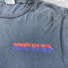 Vintage Delta 1997 Hurdle Dead Trample Weak Shirt Large Football Retro Y2K USA