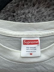 Supreme Pre-Shrunk Molotov Kid Short Sleeve Graphic T Shirt White Mens Size M
