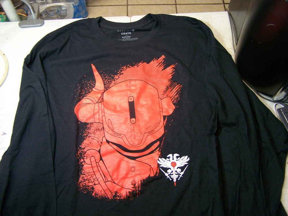 Destiny Bungie Gaming x Loot Crate Adult Graphic Black LS T Shirt Size 3XL NEW