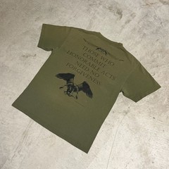 Wicked Jester Honorable Acts Olive Green Winged T-Shirt