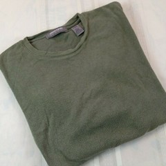 PIERRE CARDIN Rayon Blend Crew Neck Short Sleeve Ribbed Pullover Shirt Men’s XL