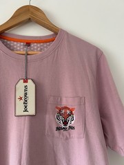 Joe Browns T Shirt NEW Large Pink Tiger Print Graphic Tee Casual Wear BNWT