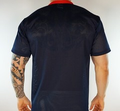 NEW MEN’S MESH NAVY BLUE SHIRT WITH RED TRIM ADULT MEDIUM