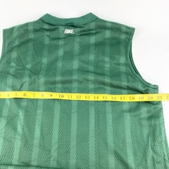 1980s BIKE Brand Long Mesh Basketball Jersey Green 2 Layer XL 42X31/33 572013