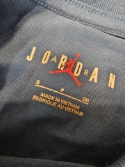 Jordan Graphic Print Jumpman Logo Crew Neck Short Sleeve Tee Mens Blue S