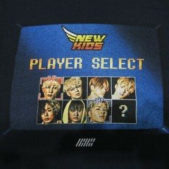 iKON Unisex Adult S Player Select Graphic Print Crewneck Black T Shirt New Kids