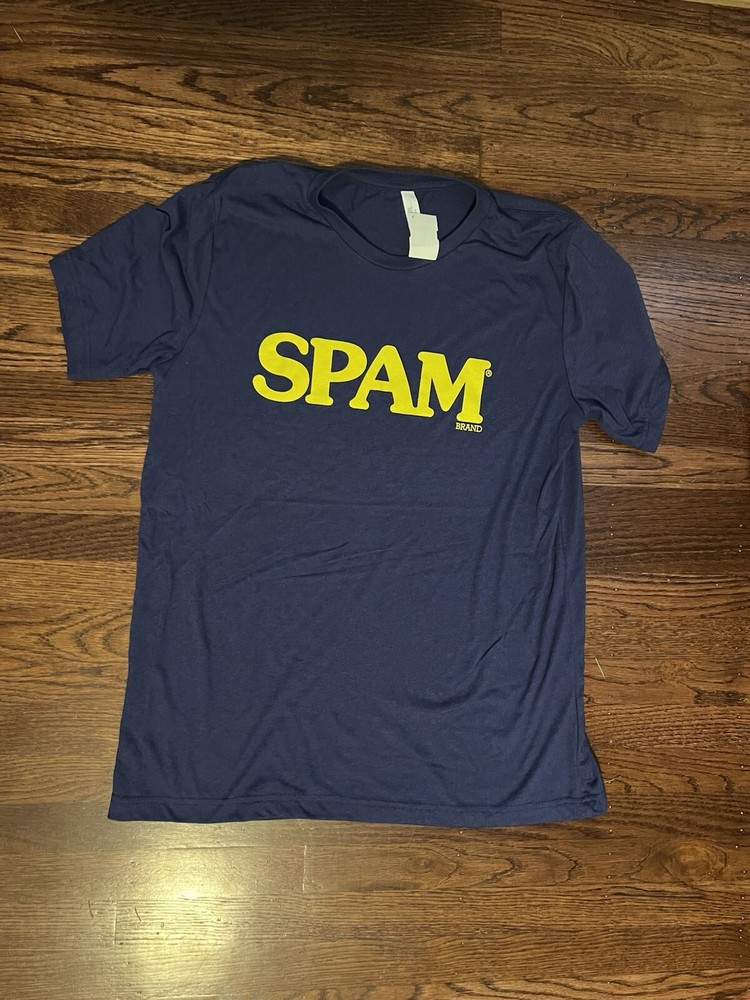 Costco Spam Canvas Bella+Canvas Promotional Maui T-Shirt Size Large Blue