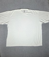 Champs CSG Shirt Mens 5XL White Short Sleeve Crewneck Blank Tee Big & Tall READ
