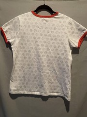 Universal Studios Super Nintendo World Toad Ringer Tee Crew Neck White/Red L