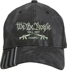 We the people will not comply BillFlag Embroidered 1Size Fits All structured Hat