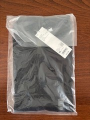 Uniqlo AIRism Cotton Oversized T-Shirt Black XS, NWT