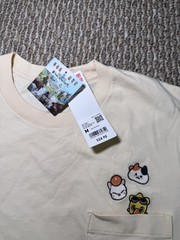 UNIQLO UT Fat Cat T-Shirt US Size Medium White Final Fantasy XIV Game NEW