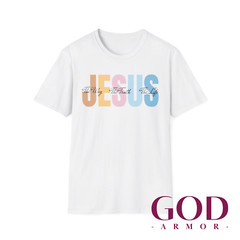 Jesus Colors OD Unisex T Shirt Christian Religious Bible Faith Christ Gift Tee