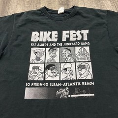 Vintage Bike Fest Fat Albert Junkyard Gang T Shirt Freak On Beach 2001 XL