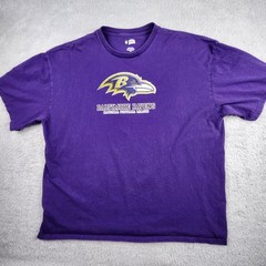 NFL Team Apparel T-Shirt Mens 3XL Purple Black Baltimore Ravens NFL Graphic 2 Pc