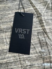 VRST Men’s Large Silver Shadow Marble Short Sleeve Essential Pocket Tee Breathe