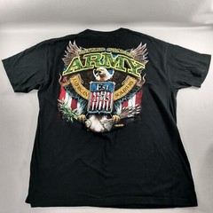 7.62 Designs US Army American Soldiers Black Graphic T-shirt Mens Size XL