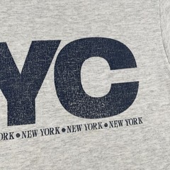 Vintage Heath Knit NYC New York City Adult Medium T Shirt Made In USA 90s EUC
