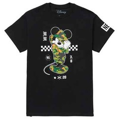 Neff x Disney Mens Mickey Mouse Hype Black Tee Shirt NWT S, M, L, XL