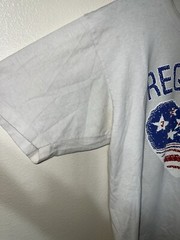 Vintage 90s Request Jeans Heart T Shirt Mens M White Patriotic Short Sleeve Love