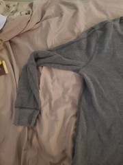 Wallace And Barnes Mens Large Gray Waffle Long Sleeve Henley Shirt