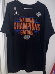 2025 Nike Florida Gators Basketball National Champions Tee Shirt Mens 2XL Black