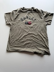 Hurley men’s large white graphic T-shirt short sleeve casual tee surf and enjoy