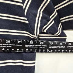 Chaps Ralph Lauren Men’s Striped T-Shirt Crew Neck Casual Top Navy Large Vintage