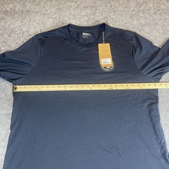 Fjallraven NWT Men’s Size XXL Navy Blue 1960 Logo Long Sleeve Shirt Crew Neck