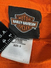 Harley Davidson Shirt Men’s Small Orange Salt Lake City Utah Snowboarding 2021