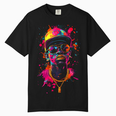 Urban Neon Street Art Graphic Tee, Comfort Colors T Shirt, Unisex Streetwear Tee