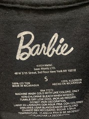 Barbie Men’s Logo Graphic Tee With Short Sleeves Black Size -S(34-36)