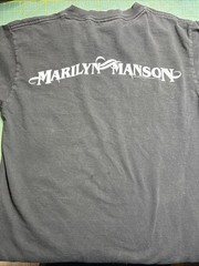 VTG 2002 Marilyn Manson The Golden Age Grotesque Long Sleeve T-Shirt Small Y2K