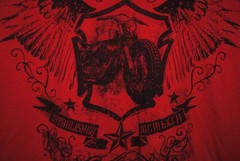 OP Motorcycle T Shirt- Red 2XL (50-52)
