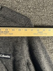 COLUMBIA MEN’S HALF ZIP SWEATER WEATHER (Black/Gray/ SMALL)