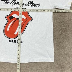 Vintage Rolling Stones T Shirt Small 81 Tour 90s Repro Single Stitch Anvil USA