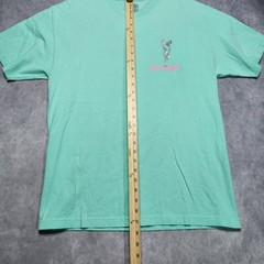 VTG Deathwish Skateboard League T-Shirt Mens Large Green Skeleton DWSL Skate Tee