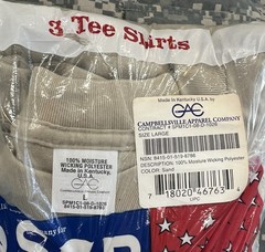 Army Military Sand T-Shirts Moisture Wicking DSCP Desert Large 3 Pack NEW